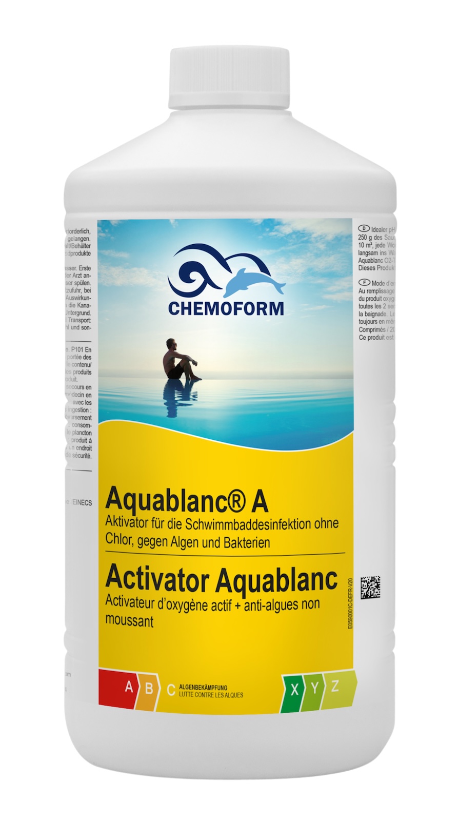 Chemoform Aquablanc A 1 l Aktivator Algizid Aktivierung Sauerstoffdesinfektion