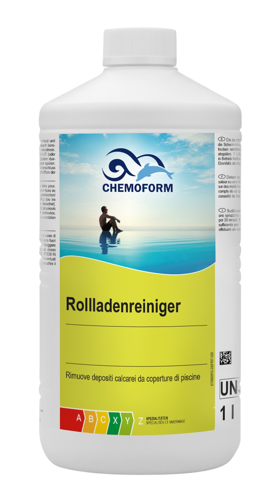 Chemoform Rolladenreiniger 1 l entfernt Kalkablagerungen auf Pool Rollläden