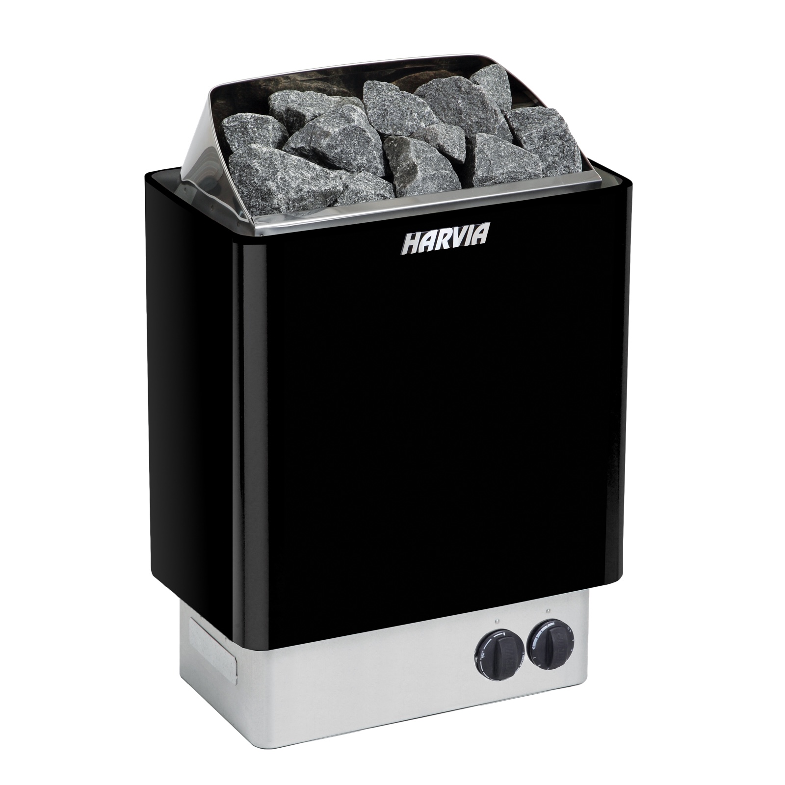 Harvia KIP80 Black Saunaofen 8 kW Elektroofen integrierte Steuerung Schwarz
