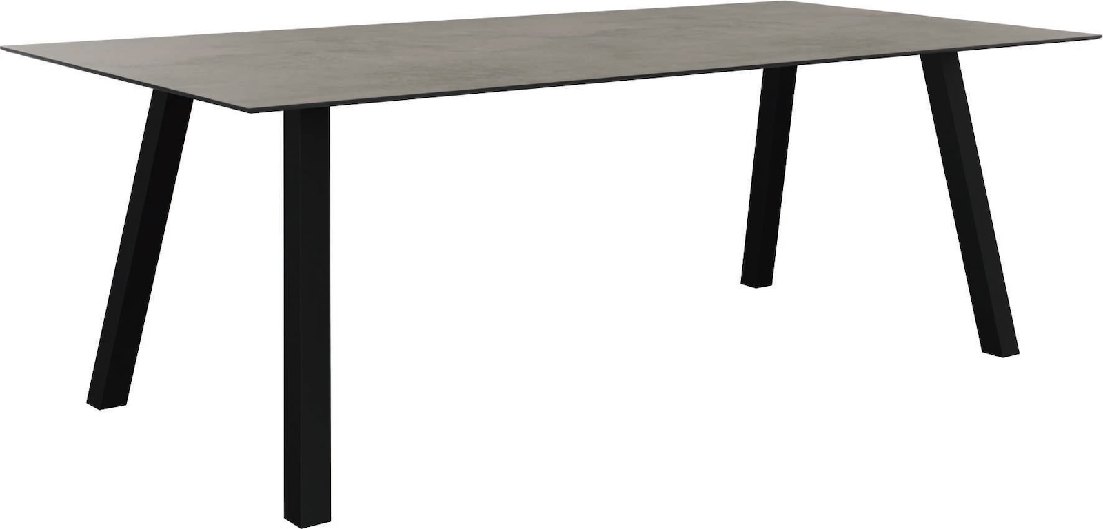 Stern Interno Dining-Tisch Gartentisch 220x100cm Aluminium schwarz mehrere Tischplatten