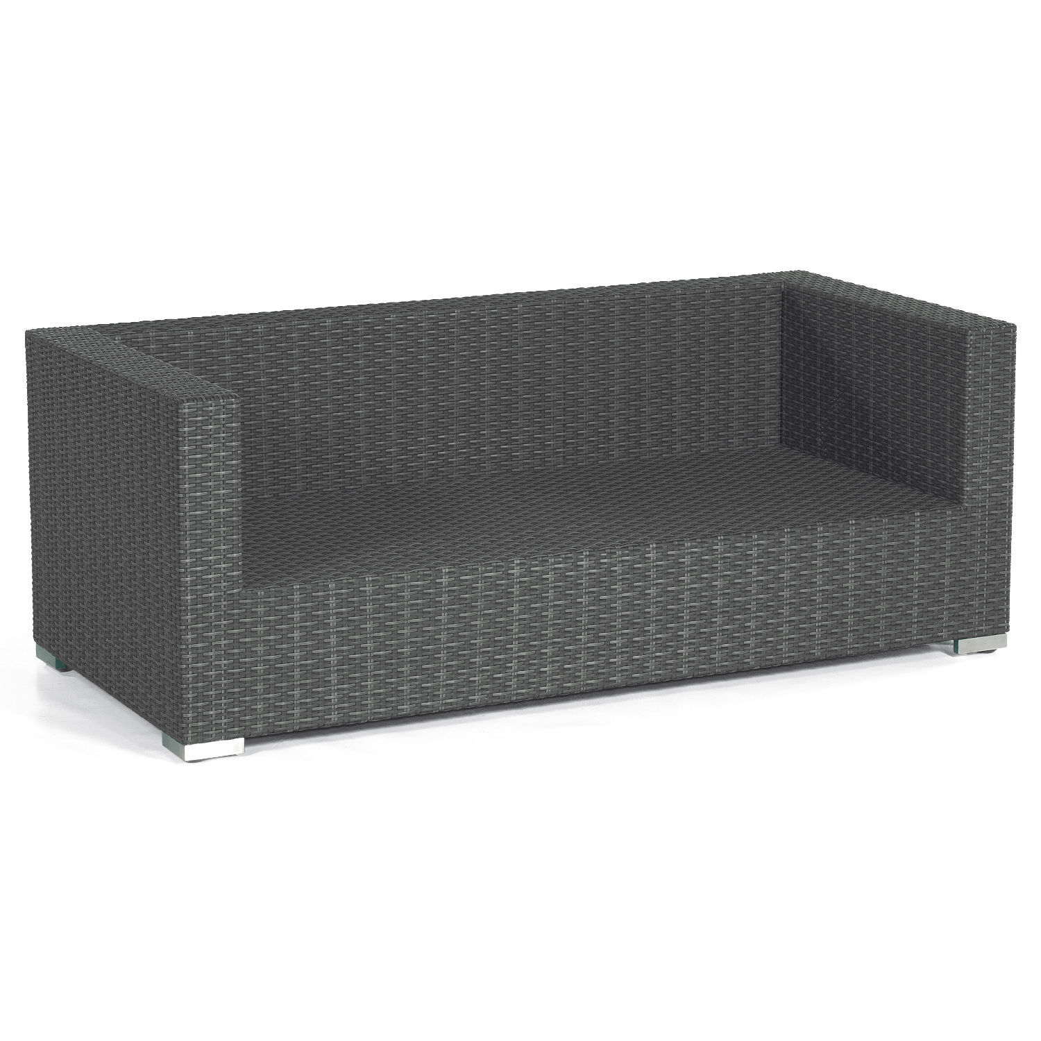 Sonnenpartner Residence 2-Sitzer Loungesofa graphit-schwarz inkl. Kissen
