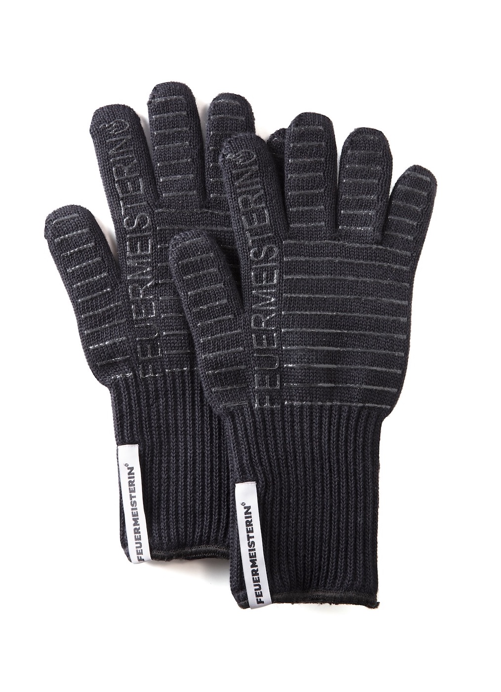 Feuermeisterin Premium Grillhandschuhe aus Aramid 1 Paar schwarz Einheitsgröße 33 cm