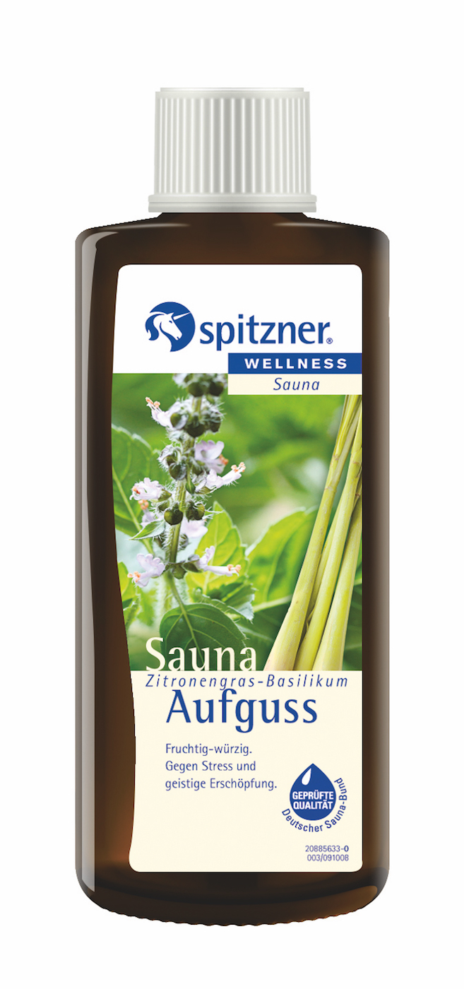 Spitzner Saunaaufguss Zitronengras Basilikum 190 ml 8850060