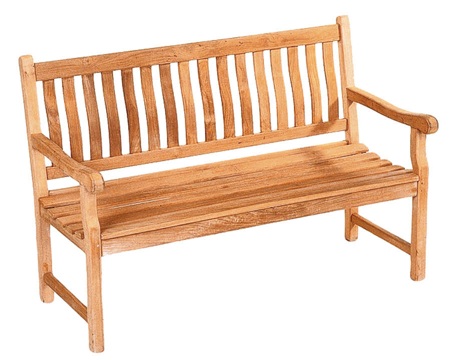 deVries Landhausbank "MENDIP" aus Teakholz Premium Gartenbank 160 x 54 x 94 cm