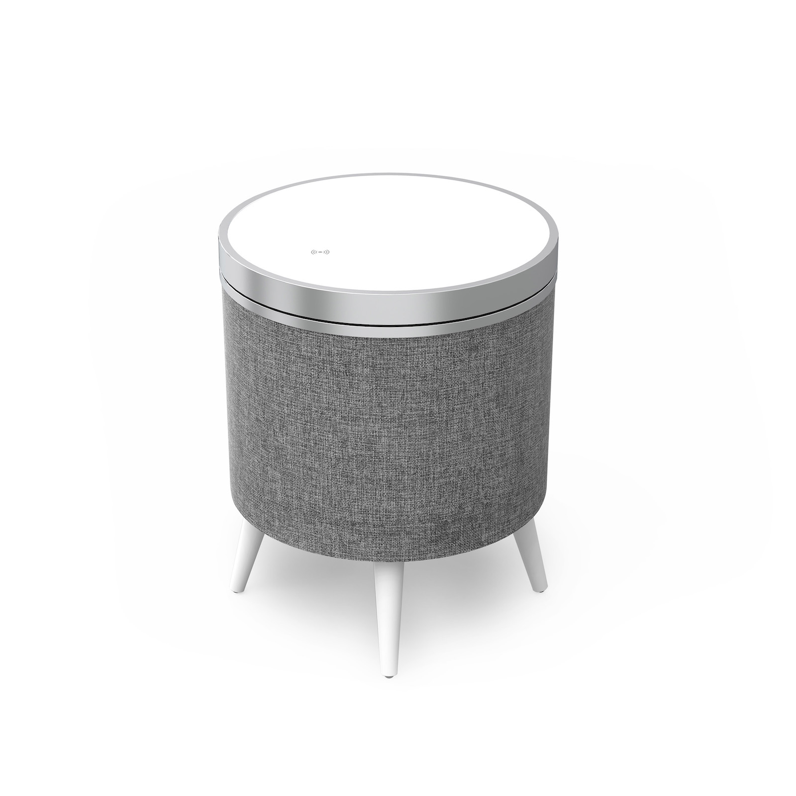 Block Helsinki Weiß Tischlautsprecher Tisch mit Bluetooth Laut­spre­cher von Audioblock