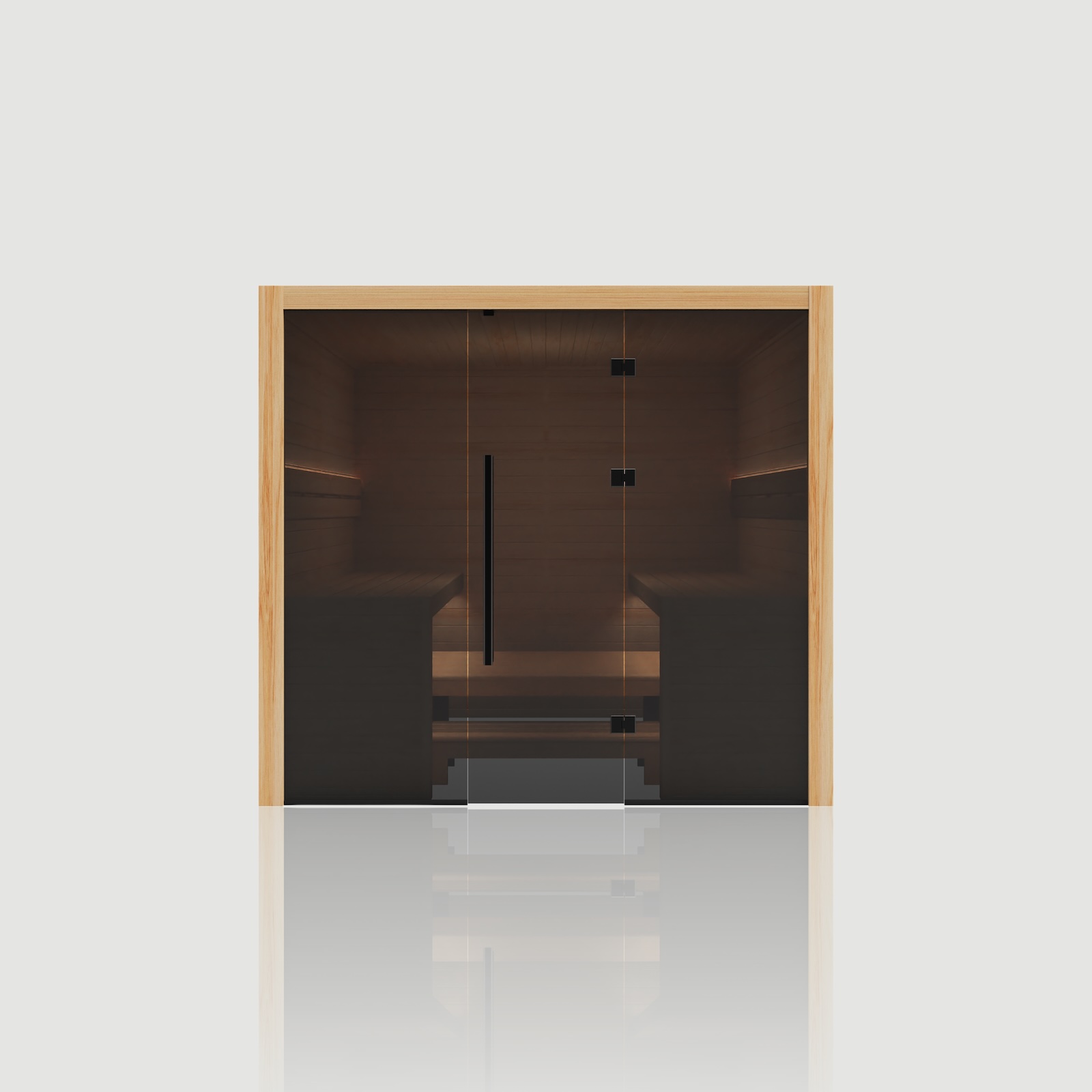 Hekla Traditional 220 Scandi Sauna für 6 Personen Saunakabine 220x210x210 cm