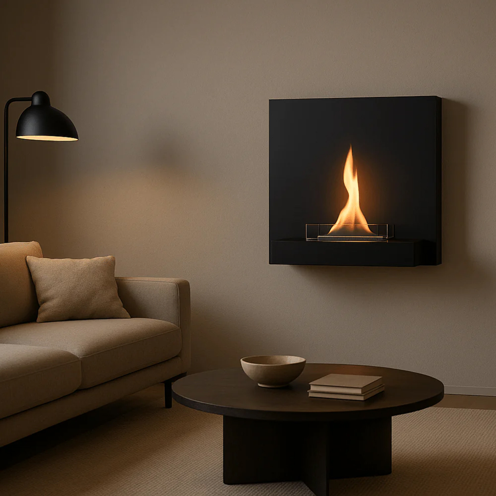 Tenderflame Square 180 Black TF-100172