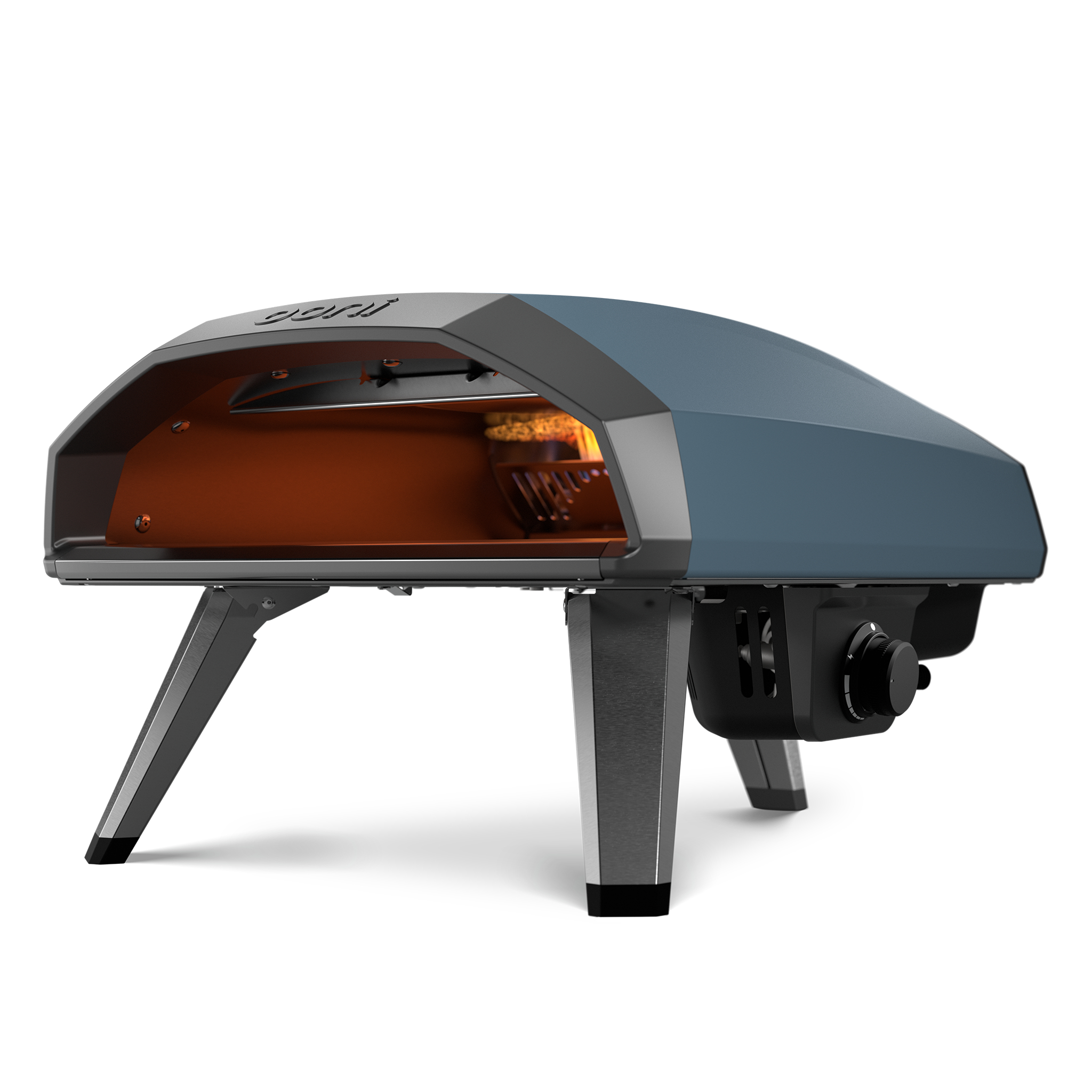 Ooni Koda 2 Gas Pizzaofen 50 mBar Slate Blue Outdoor Pizzaofen für Pizzen bis Ø 35 cm