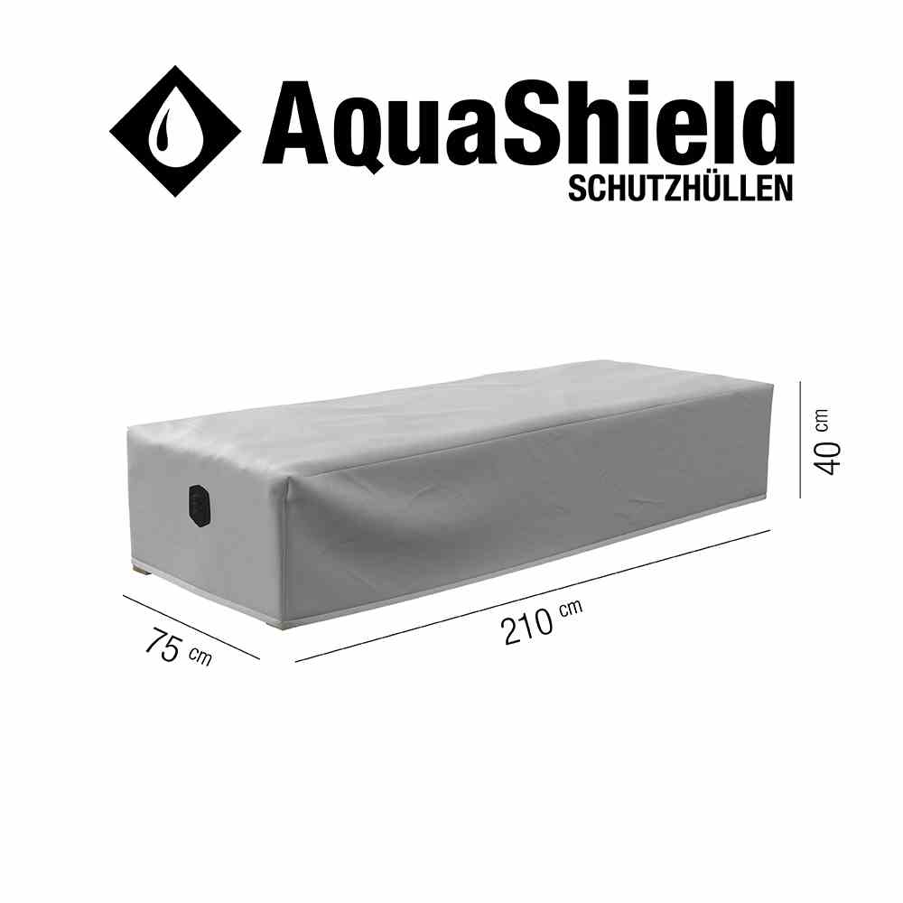 Siena Garden AquaShield Liegenhülle - hellgrau, Polyester (D41178)