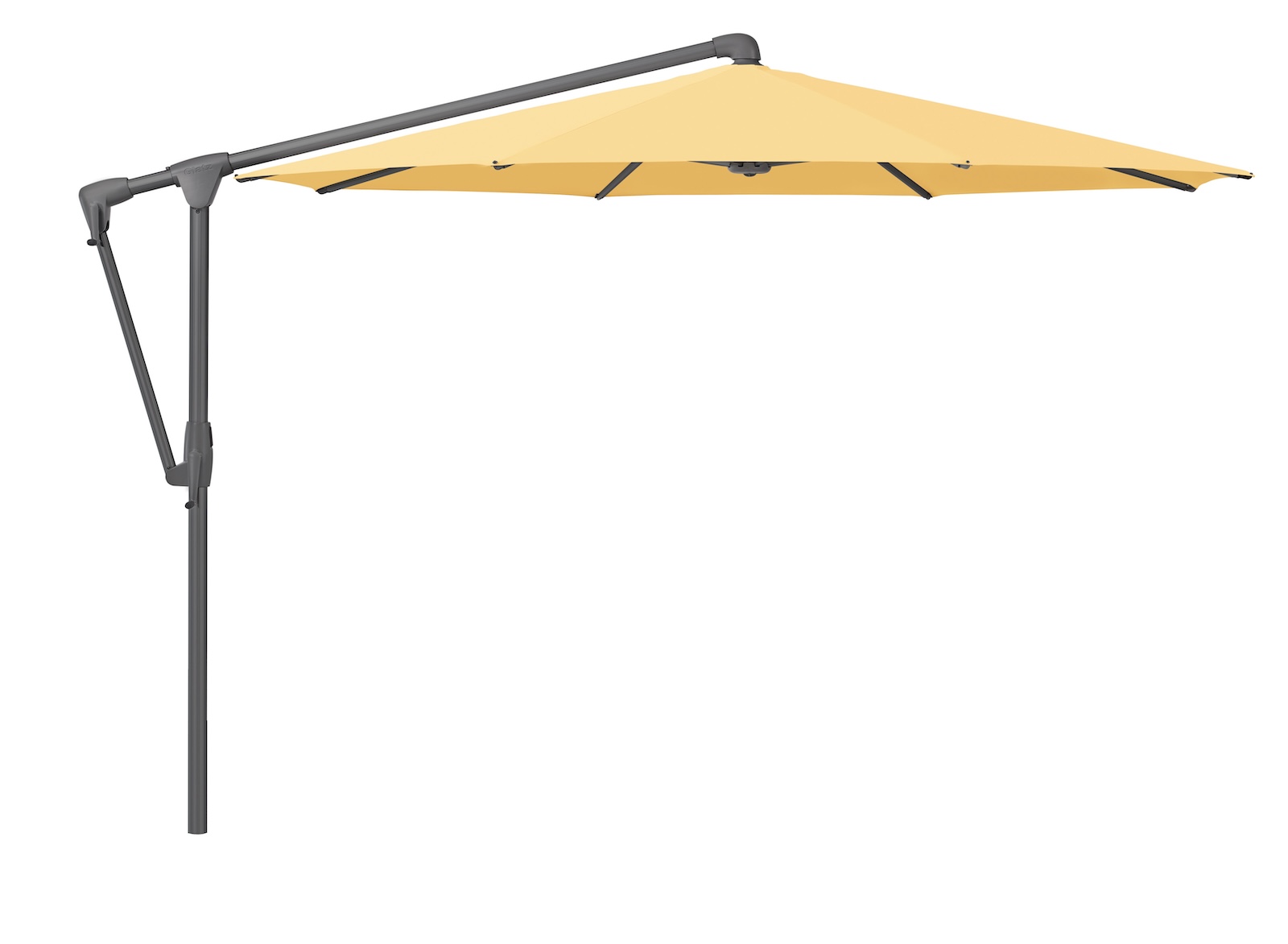 GLATZ Sonnenschirm SUNWING® CASA rund ø 300 cm Gestell anthrazit 6 Farbvarianten Ampelschirm