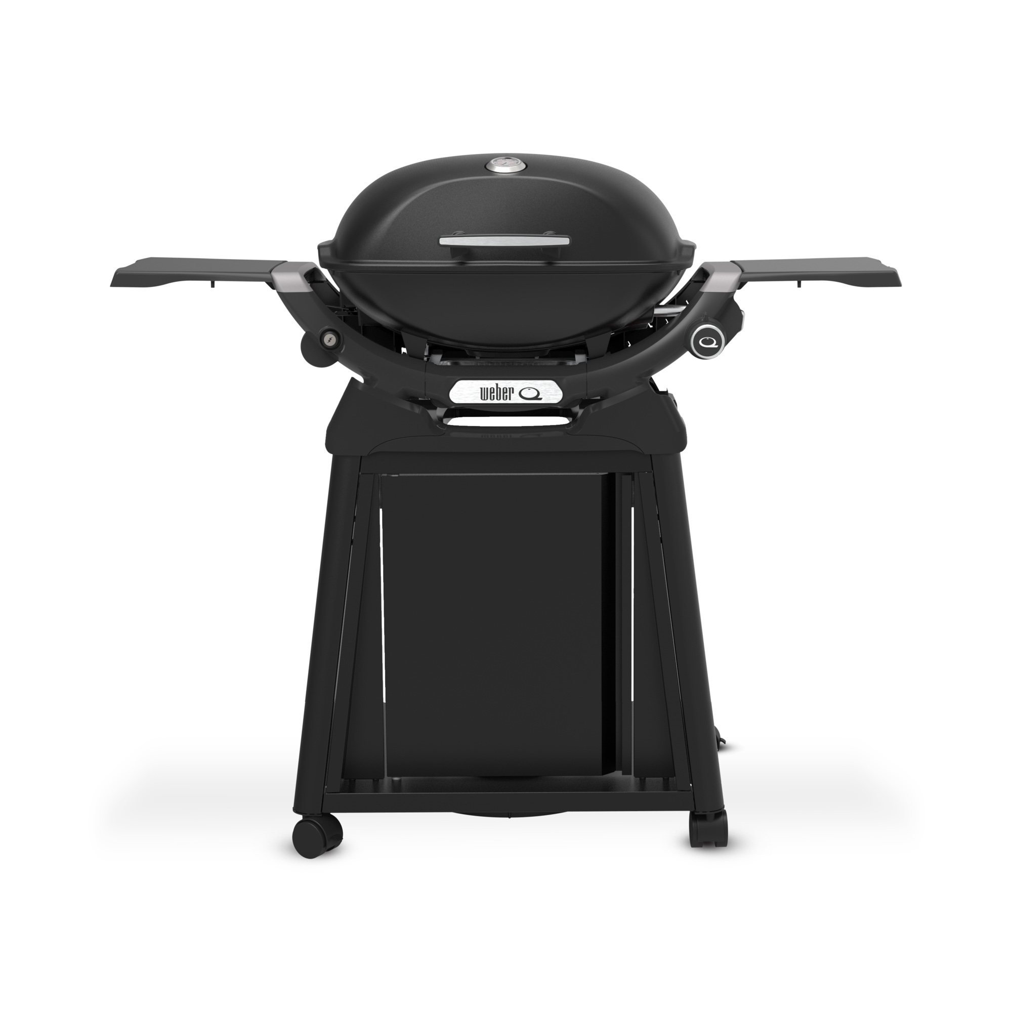 Weber Q 2200N Gasgrill mit Seitentischen und Premium-Rollwagen Black 1501112
