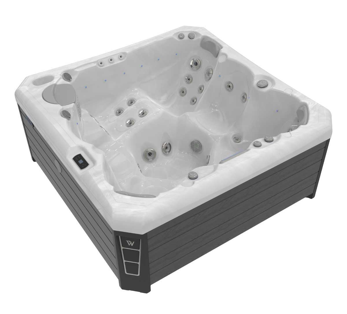 Wellis Malaga Life Whirlpool Außenwhirlpool 218x218x90cm für 6 Personen inkl. Thermocover