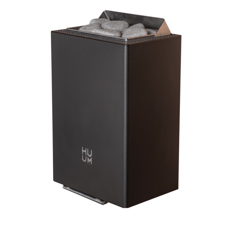 HUUM Core Wall Mini 3 Black Saunaofen 3 kW finnischer Saunaofen Design Wandofen