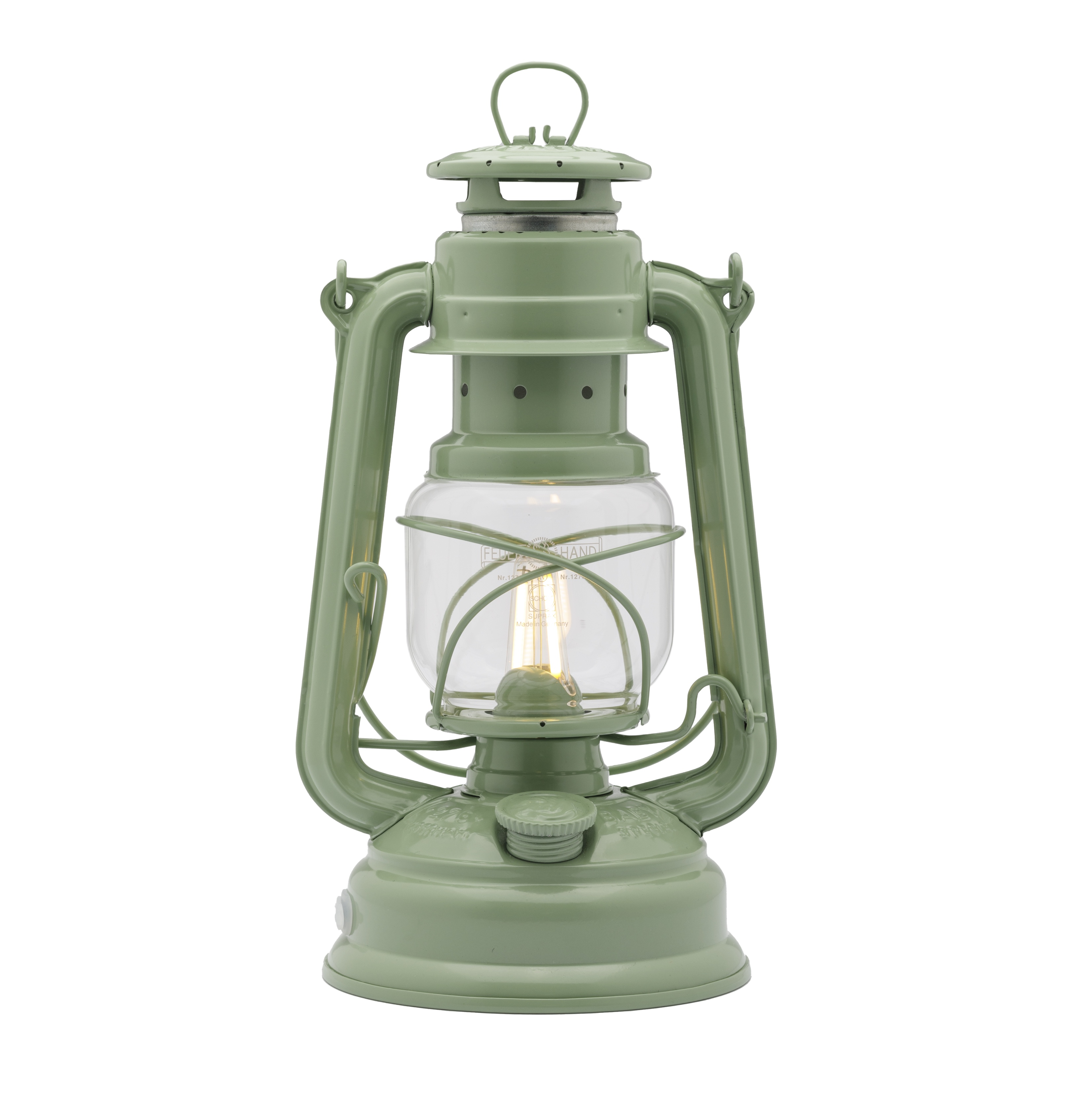Feuerhand LED Laterne Baby Special 276 Sage Green Dimmbar