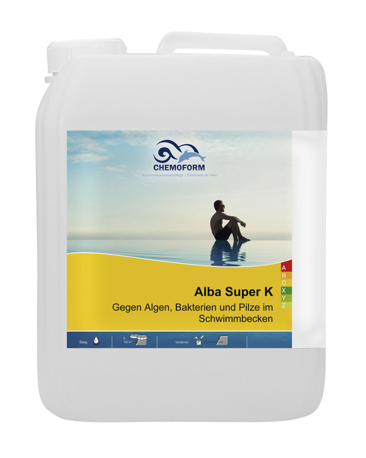 Chemoform Alba Super K 5 l Algenex gegen Algen Bakterien und Pilze für Pools und Whirlpools