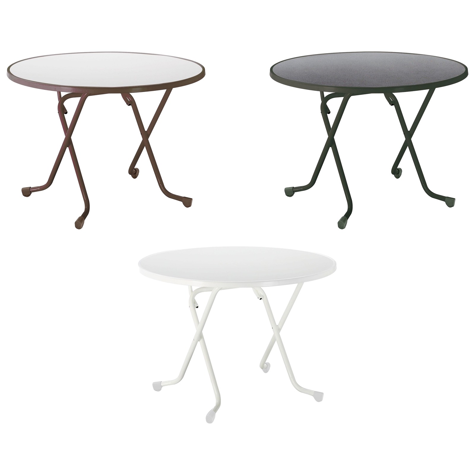 Best Freizeitmöbel Dublin Dinning Tisch Gartentisch Esstisch rund 100x73 cm