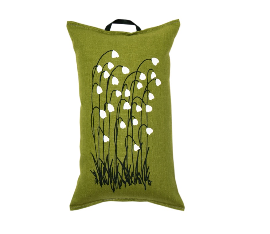 Pikkupuoti Oy Saunakissen Suovilla Lime finnisches Sauna Kissen Grün aus Leinen 40x22cm