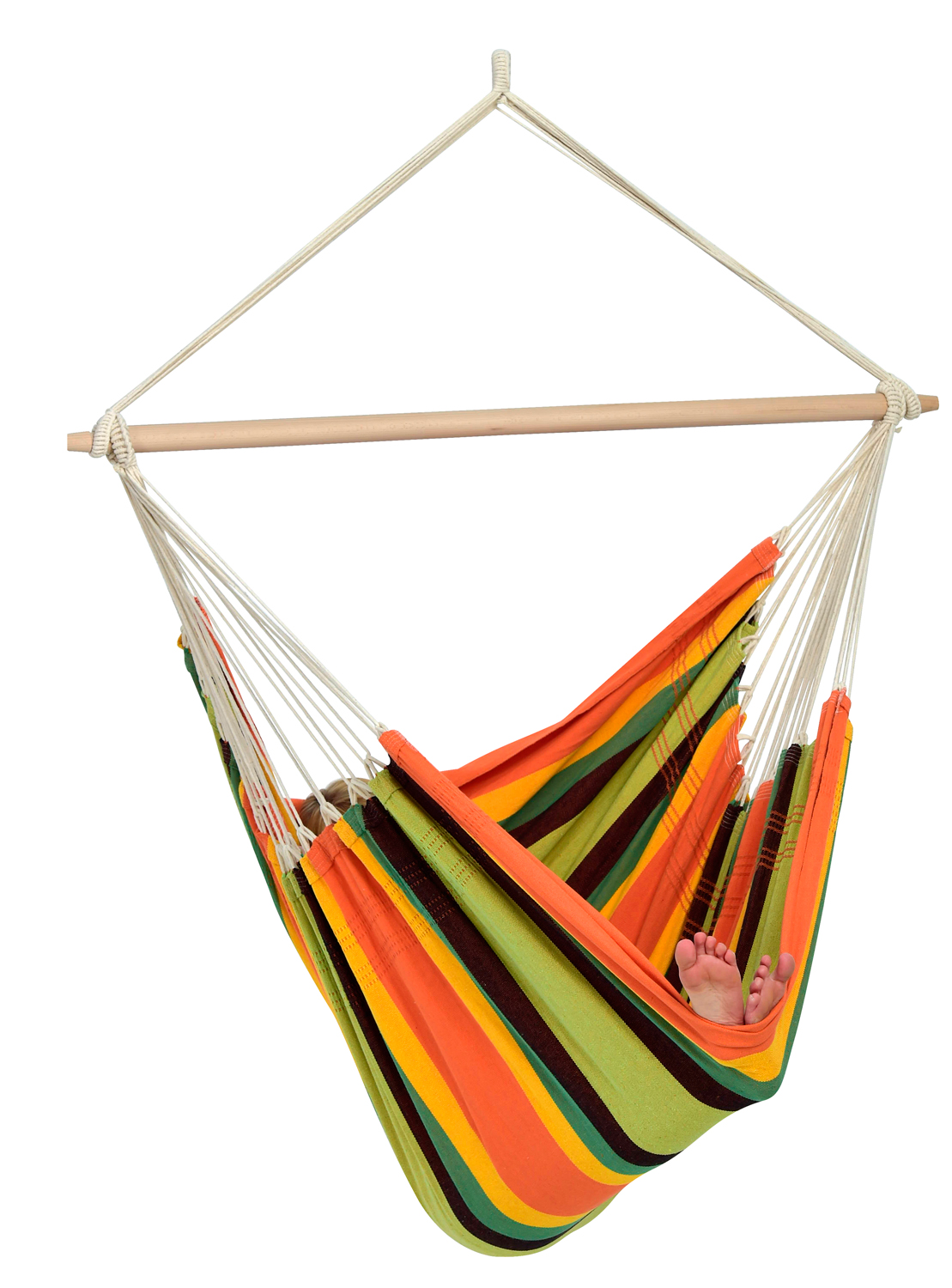 AMAZONAS XXXL Hängesessel Brasil Gigante Esmeralda mit Spreizstab Sitzfläche ca. 200 x 140 cm
