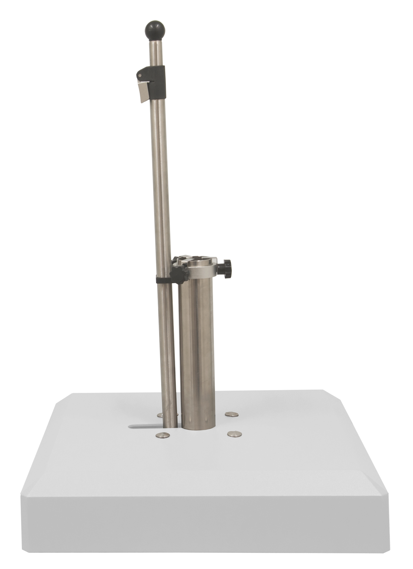 Liro Schirmständer Alu-Vario 65 S mit flexibler Klemmung 55 x 55 cm weiß V2S-65-01