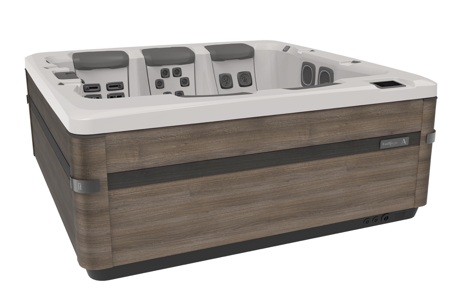 Bullfrog Spas A7D Select Whirlpool für 5 Personen 224x224x92cm Ebony / Timber