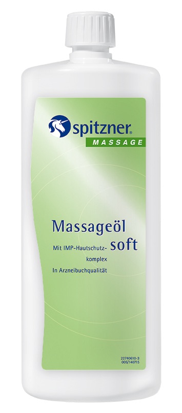 Spitzner Massageöl Soft 1 Liter (1000 ml) pflegendes Massage-Öl für empfindliche Haut mit IMP-Komplex
