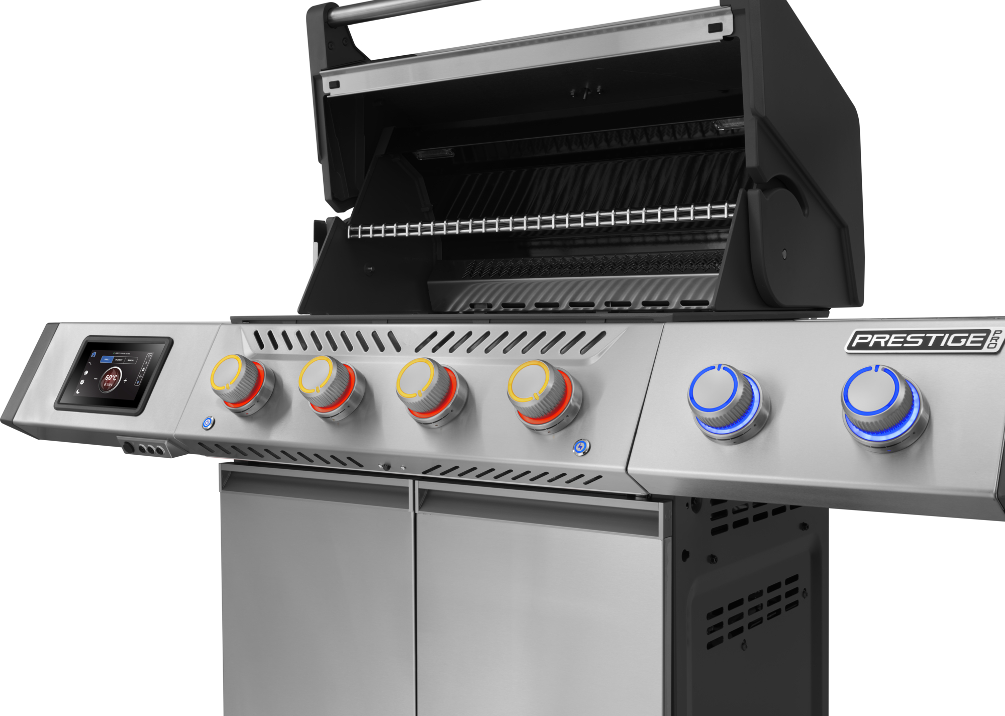 Napoleon Prestige PRO 500 Connected Edelstahl Gasgrill inkl. Drehspieß-Set PRO500VXRSIBPSS-DE