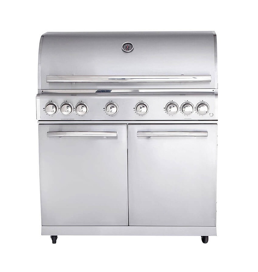 ALLGRILL Gasgrill CHEF XL Edelstahl Modular Grundmodell 6 Brenner, Backburner (500906)