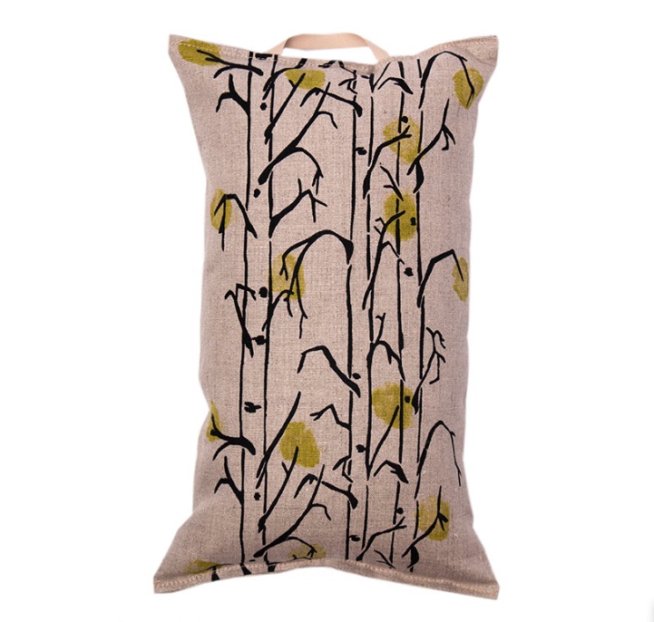 Pikkupuoti Oy Saunakissen Birke Leinen finnisches Sauna Kissen Beige aus Leinen 40x22cm