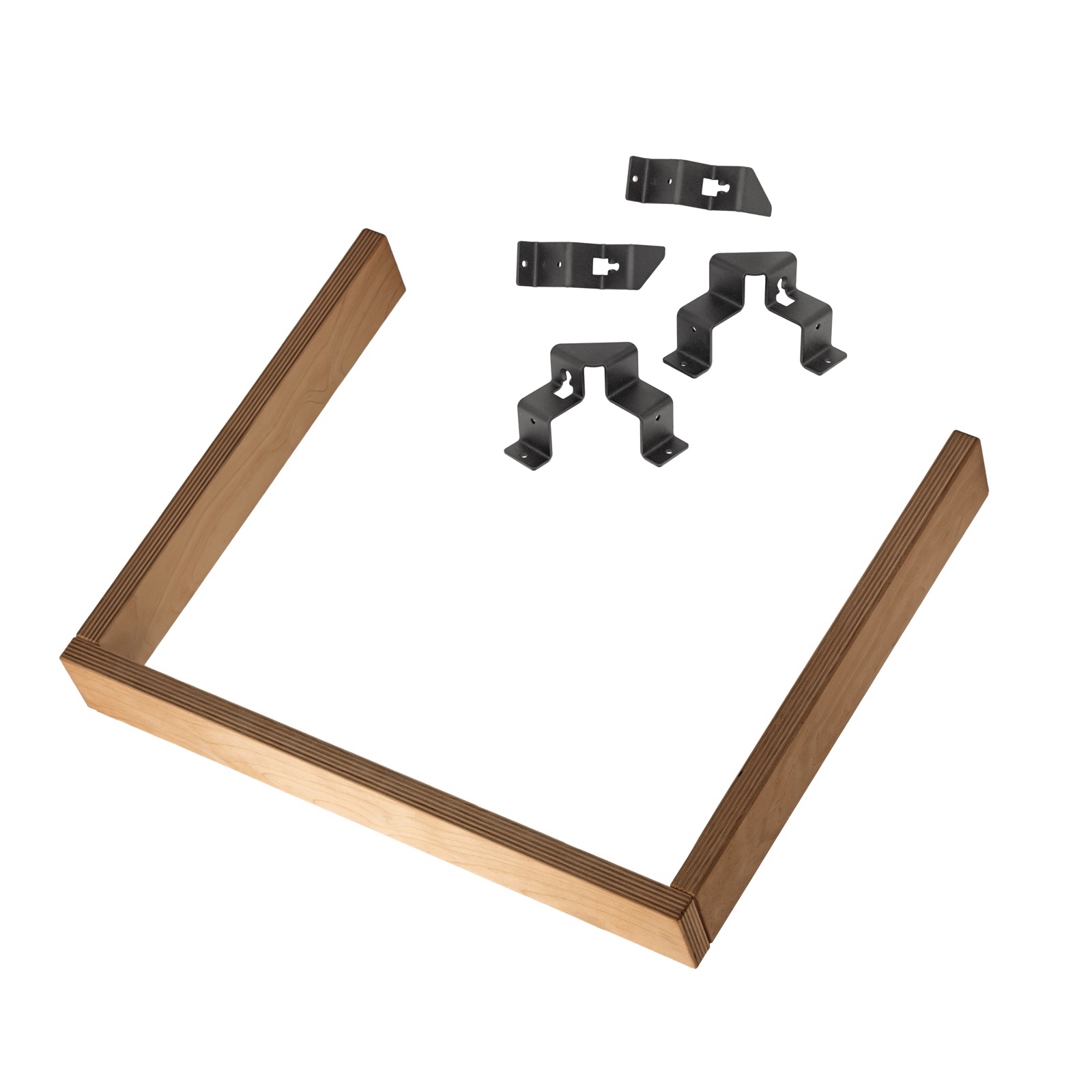 HUUM Core Wall Mini Combi Safety Railing Schutzgeländer inkl. Halter in Schwarz