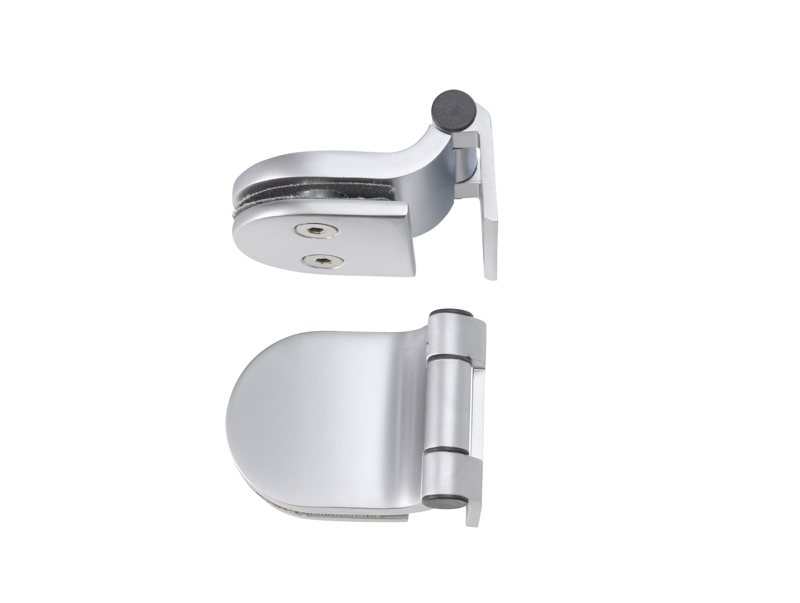 Infraworld 2x Türband für Saunatüren 2 Stück für 6 mm Glastür Chrom