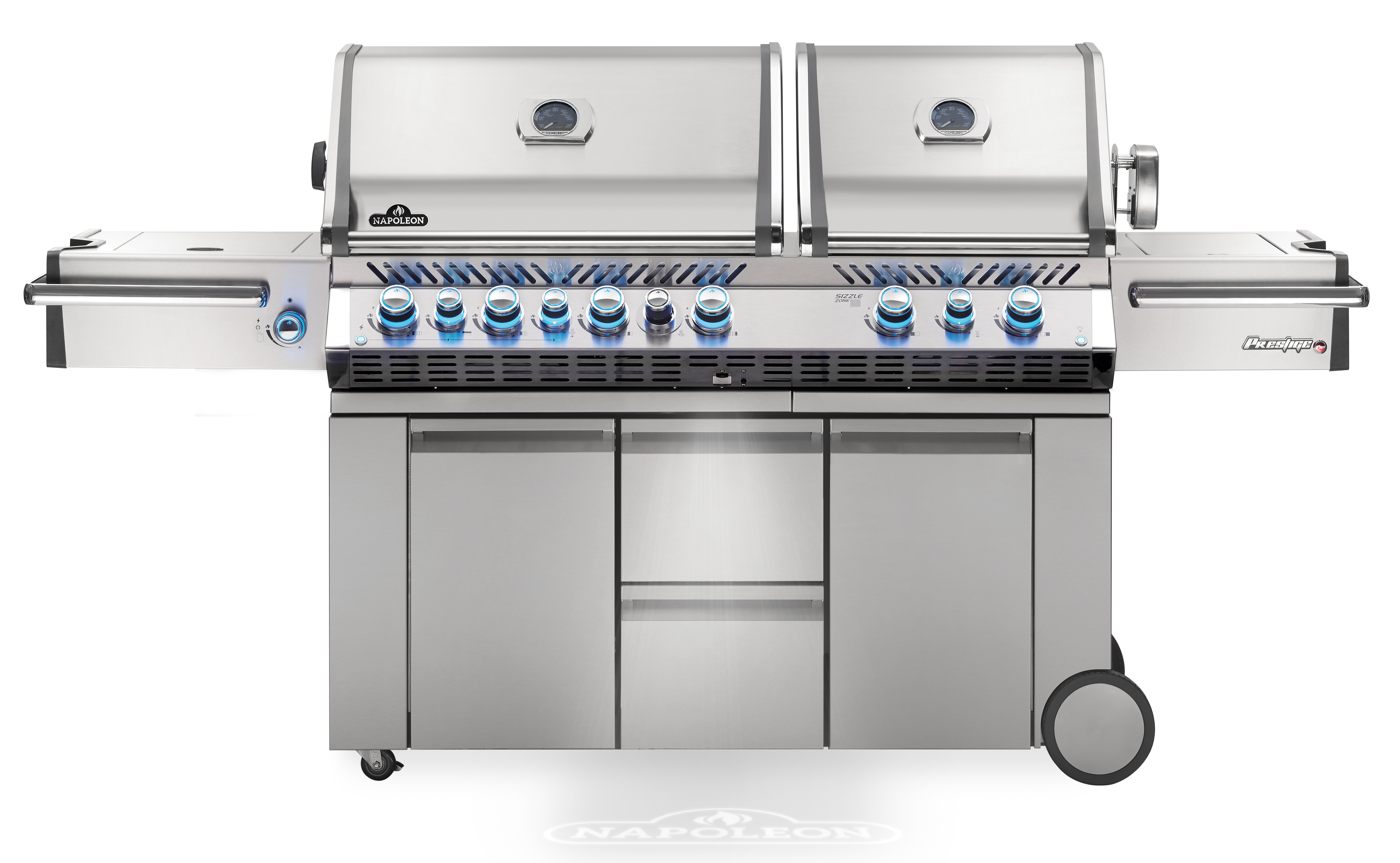 Napoleon Prestige Pro 825 Edelstahl Gasgrill 38,6 kW 10 Brenner inkl. Drehspieß-Set PRO825RSBIPSS-3