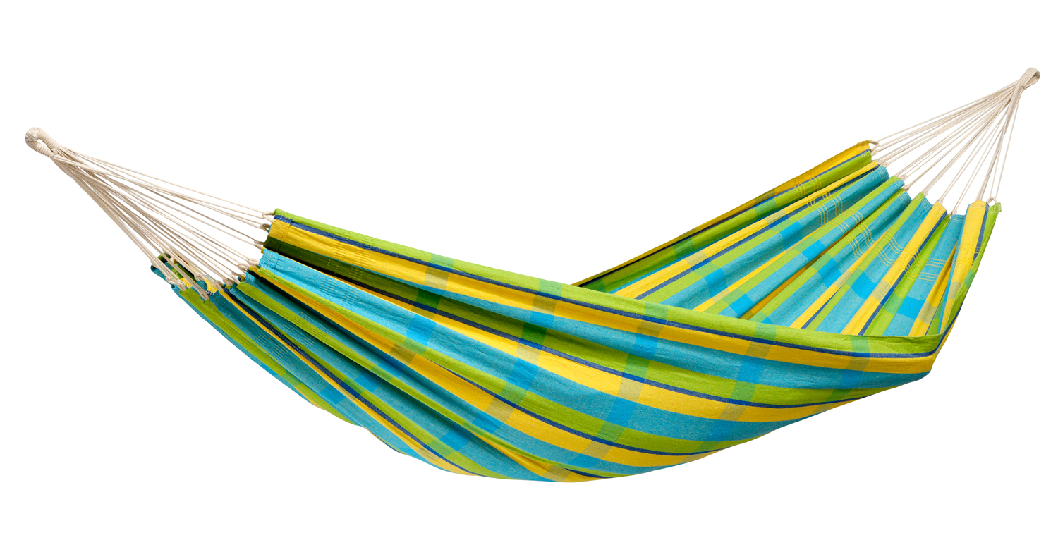 AMAZONAS XL Hängematte Barbados Lemon Tuchhängematte Liegefläche ca. 230 x 150 cm