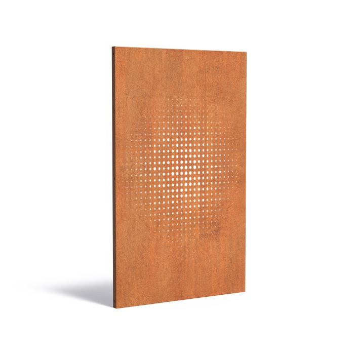 Adezz Paneel Abstract CPA3 Cortenstahl 110x180cm Gartenpaneel Sichtschutz Paneel