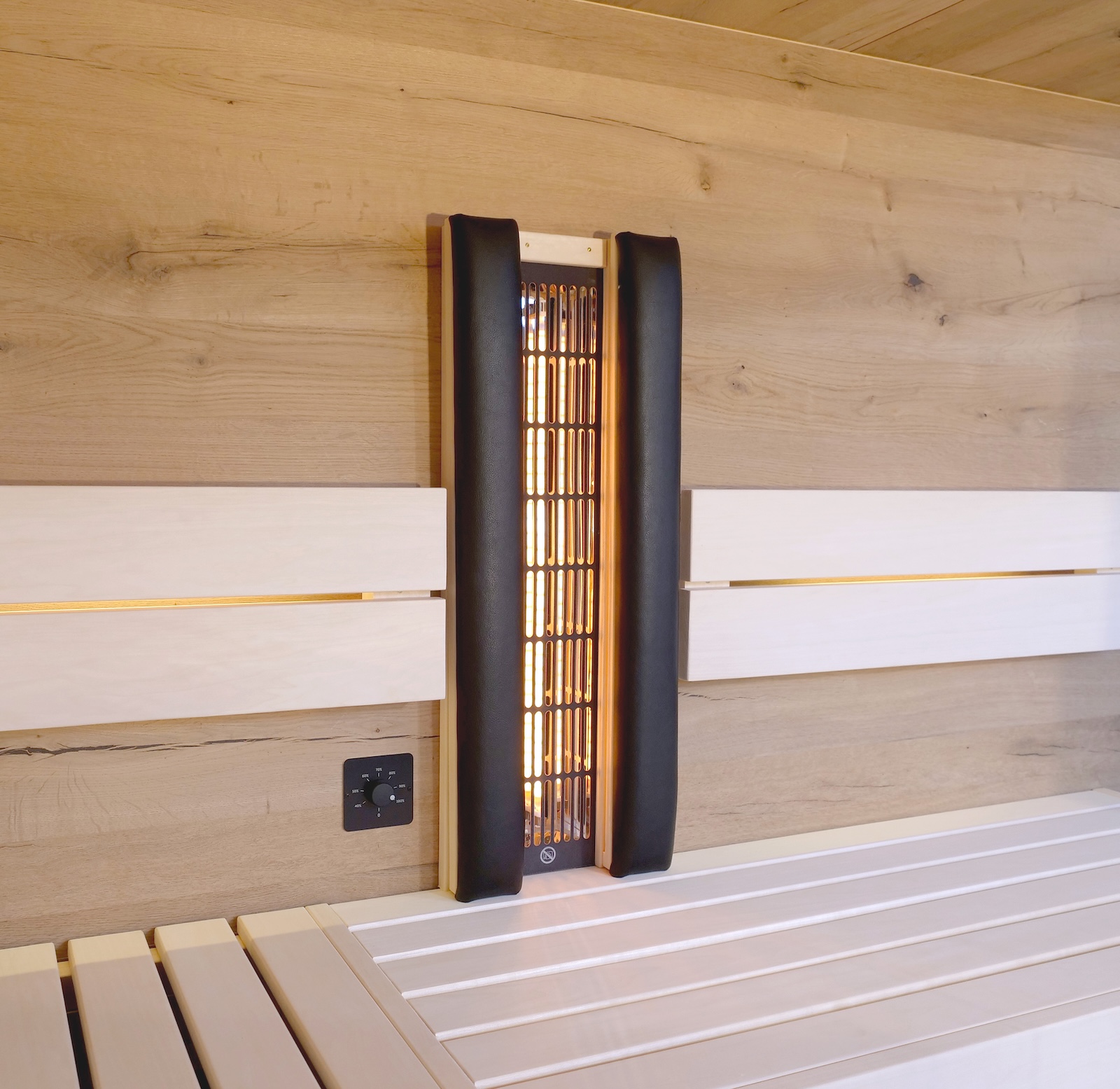 Infraworld Rückenpolster Set für VITALlight-IPX4 Infrarotstrahler Kunstleder schwarz