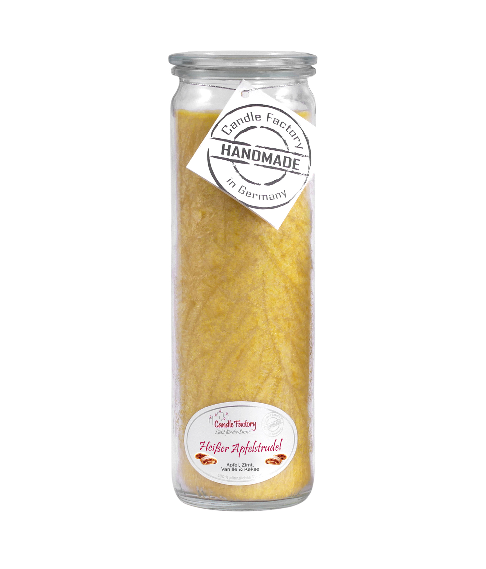 Candle Factory Big Jumbo Heißer Apfelstrudel Duftkerze Dekokerze 306-063