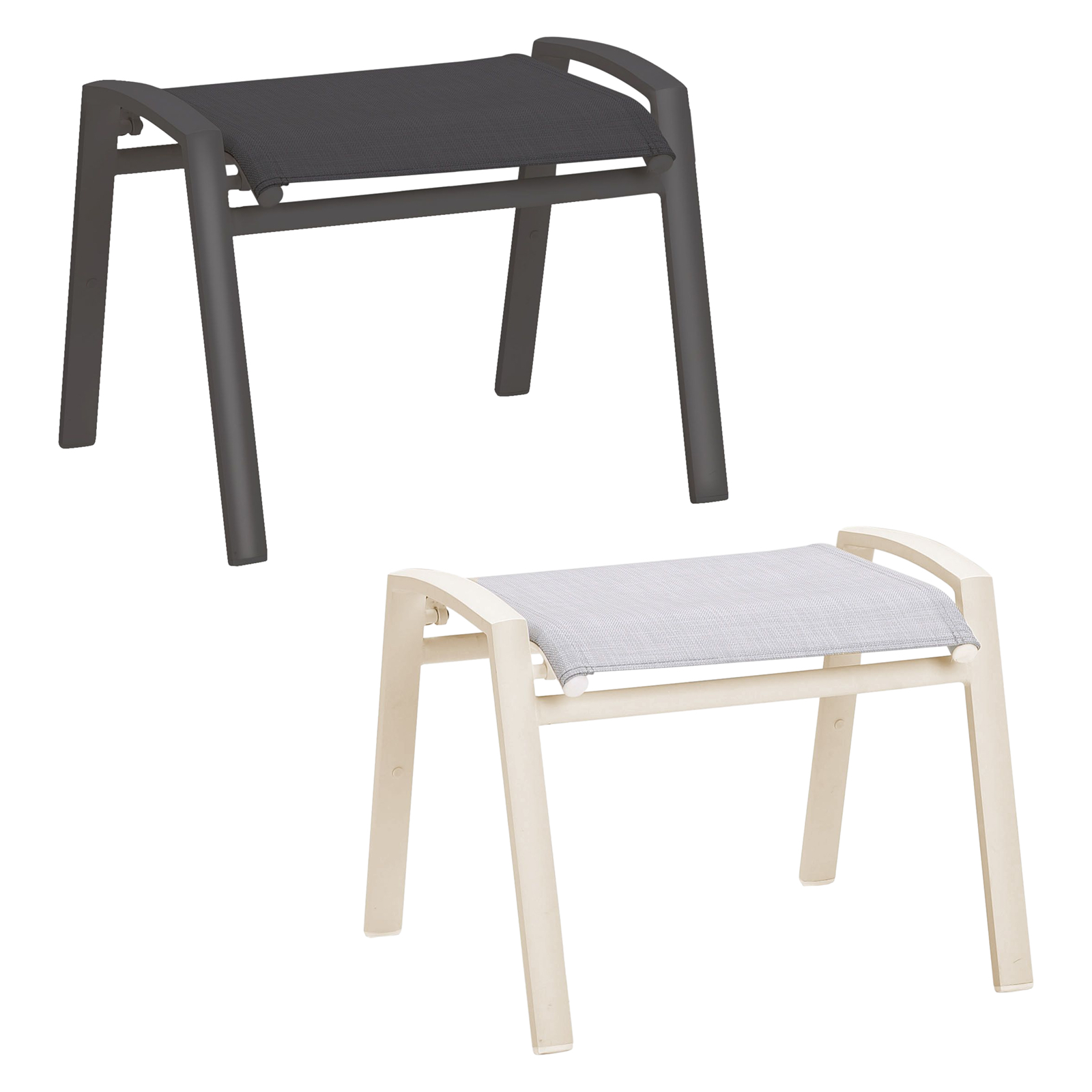 Best Paros Hocker Gartenhocker für Klappstuhl 59x51x45 cm in mehreren Farben