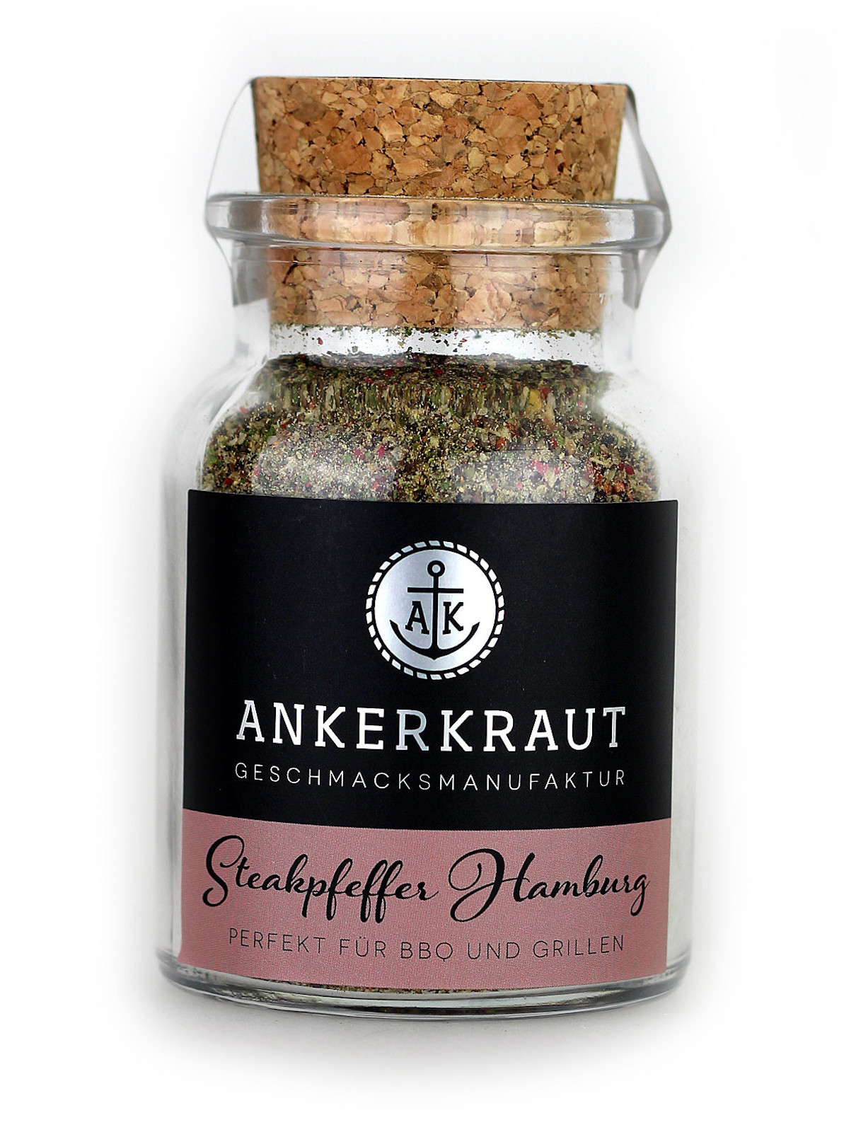 Ankerkraut Steakpfeffer Hamburg Pfeffergewürz im Korkenglas 80 g Pfeffermix