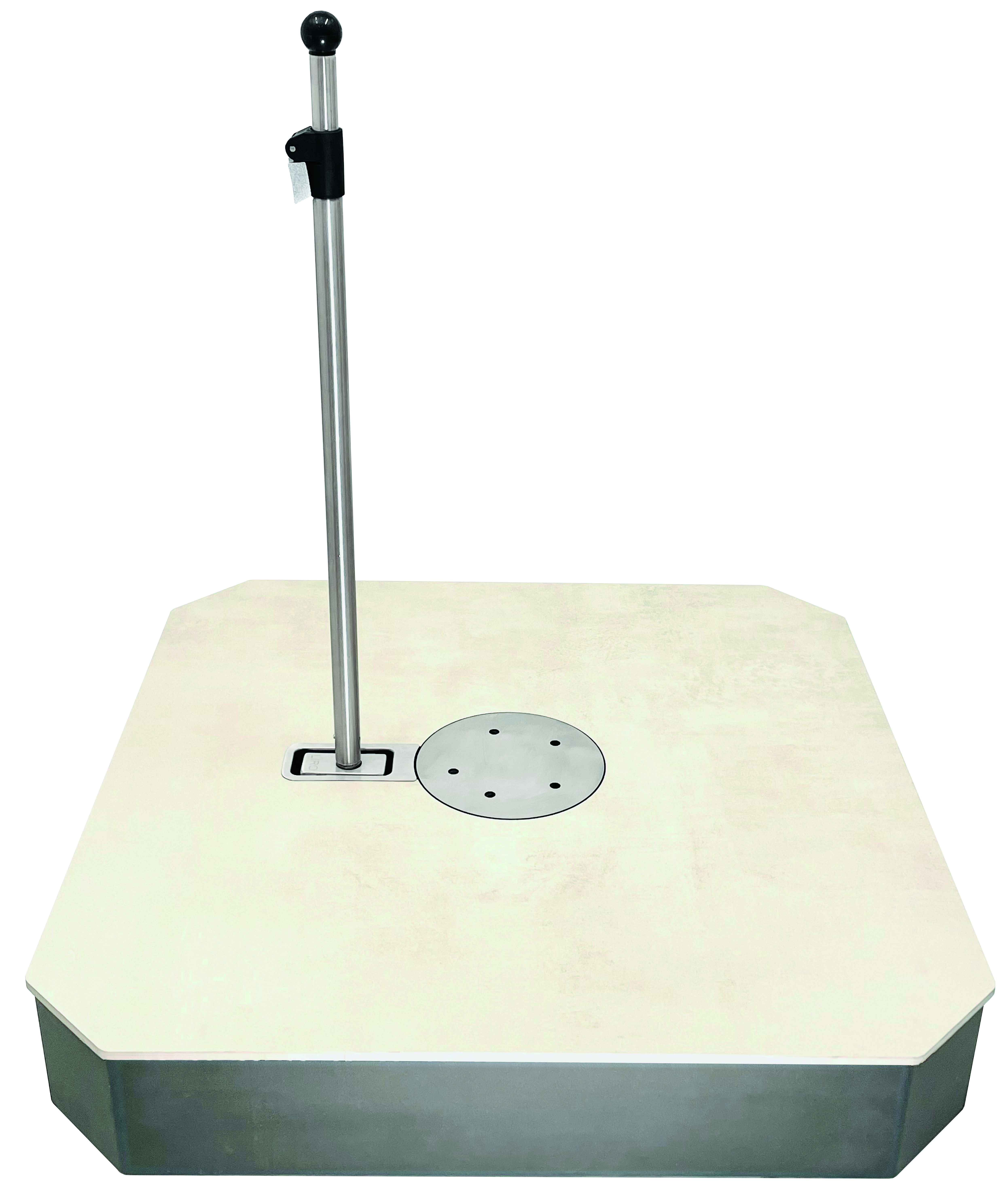 Liro Schirmständer Maxi Plus 240 Keramik 81 x 81 cm beige KP240-BG