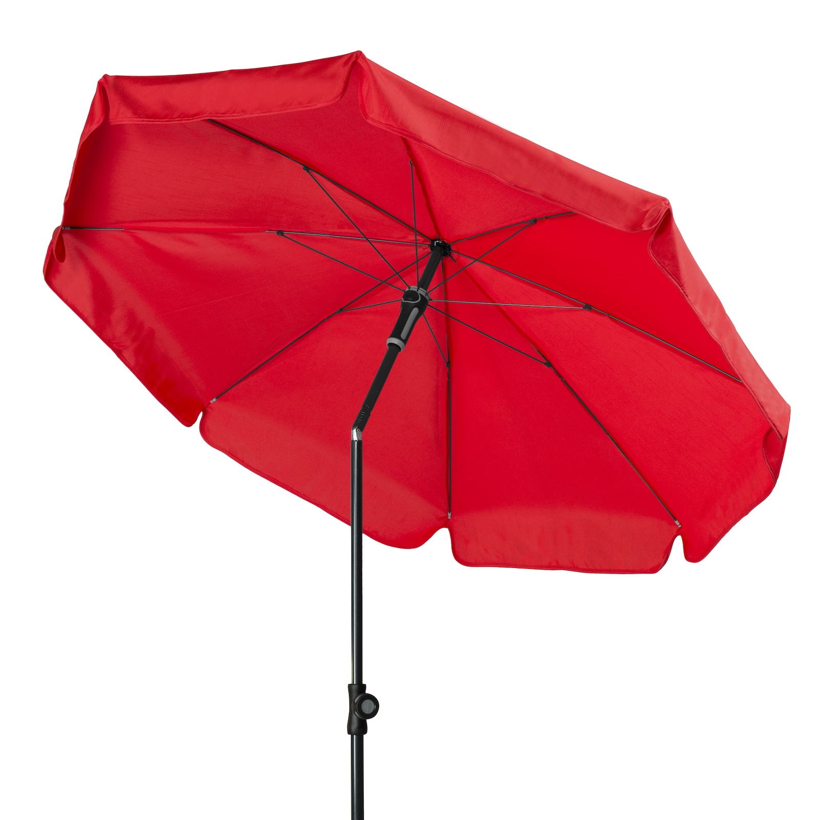 Doppler Sunline Manual ø 200 cm rund Sonnenschirm in 12 Farben Mittelmastschirm Balkonschirm