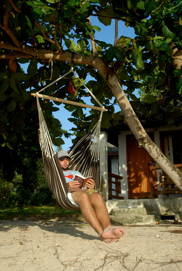 AMAZONAS XL Hängesessel Brasil Mocca mit Spreizstab Sitzfläche ca. 160 x 130 cm