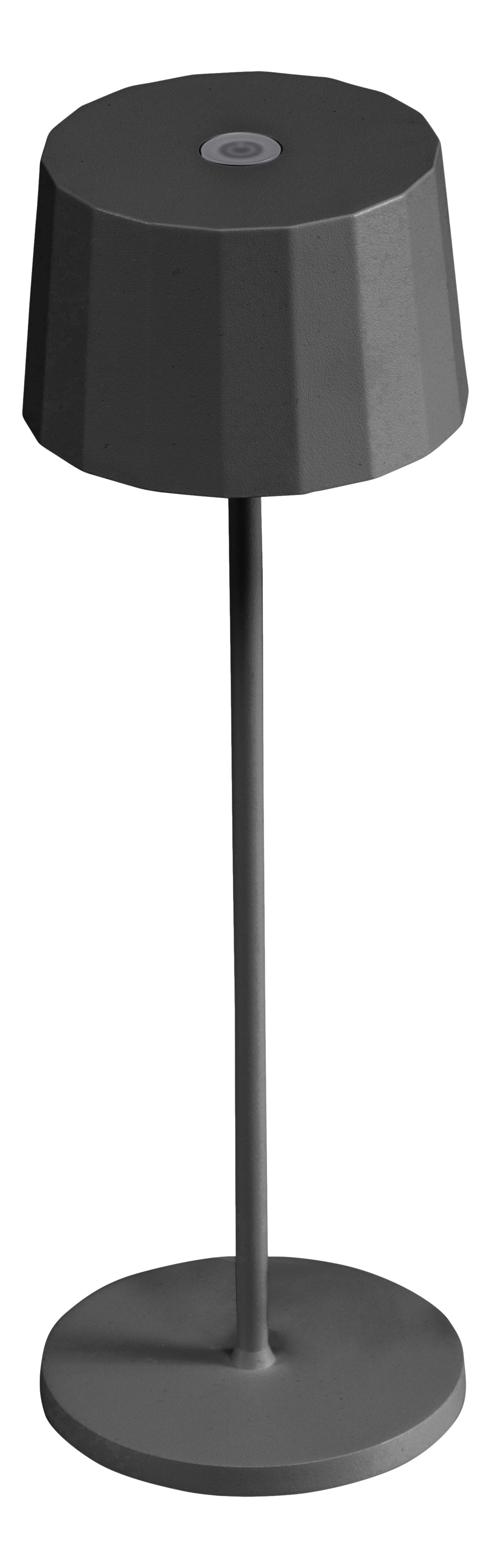 Kettler Ribbed Tischleuchte Höhe 35 cm matt schwarz