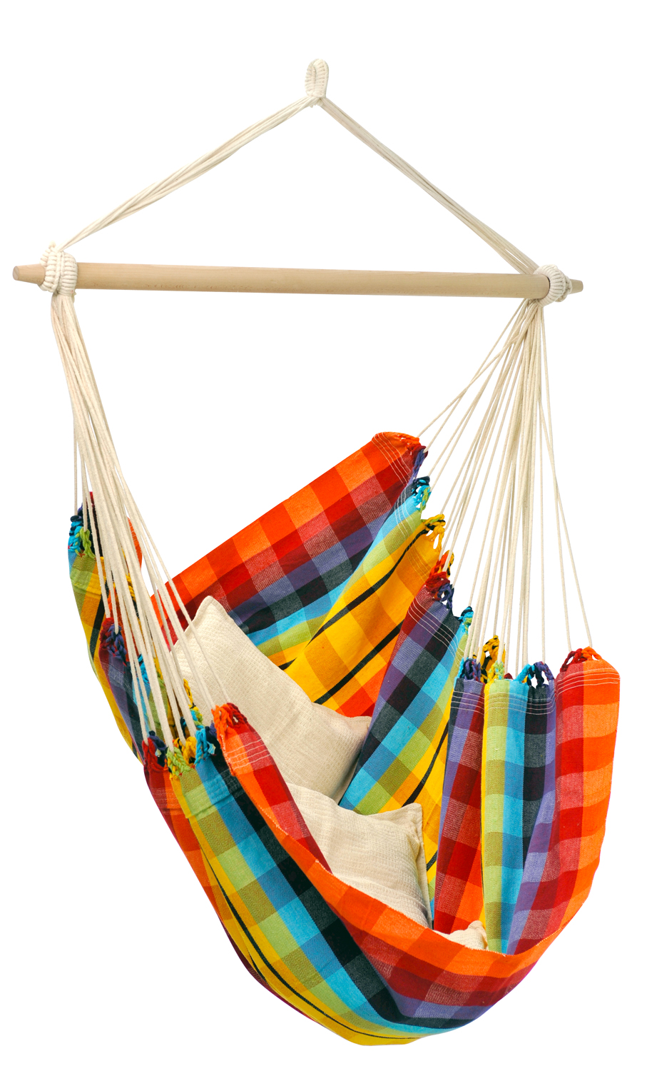 AMAZONAS XL Hängesessel Brasil Rainbow mit Spreizstab Sitzfläche ca. 160 x 130 cm
