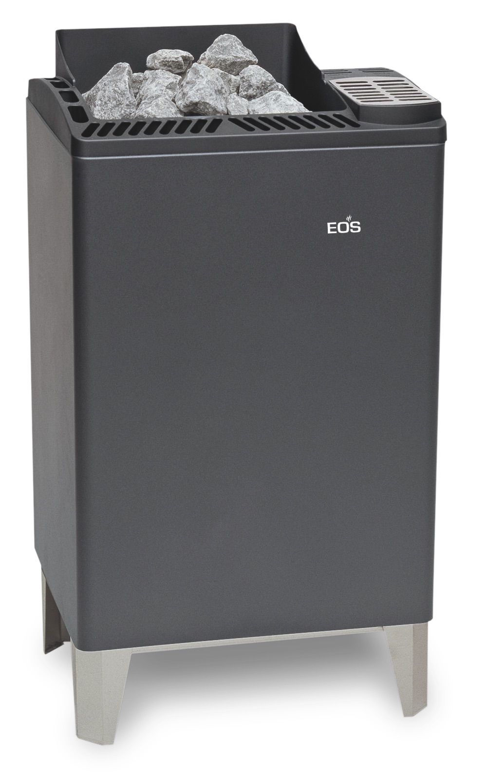 Eos EuroMax 12 kW finnischer Saunaofen Premium Standofen anthrazit perleffekt
