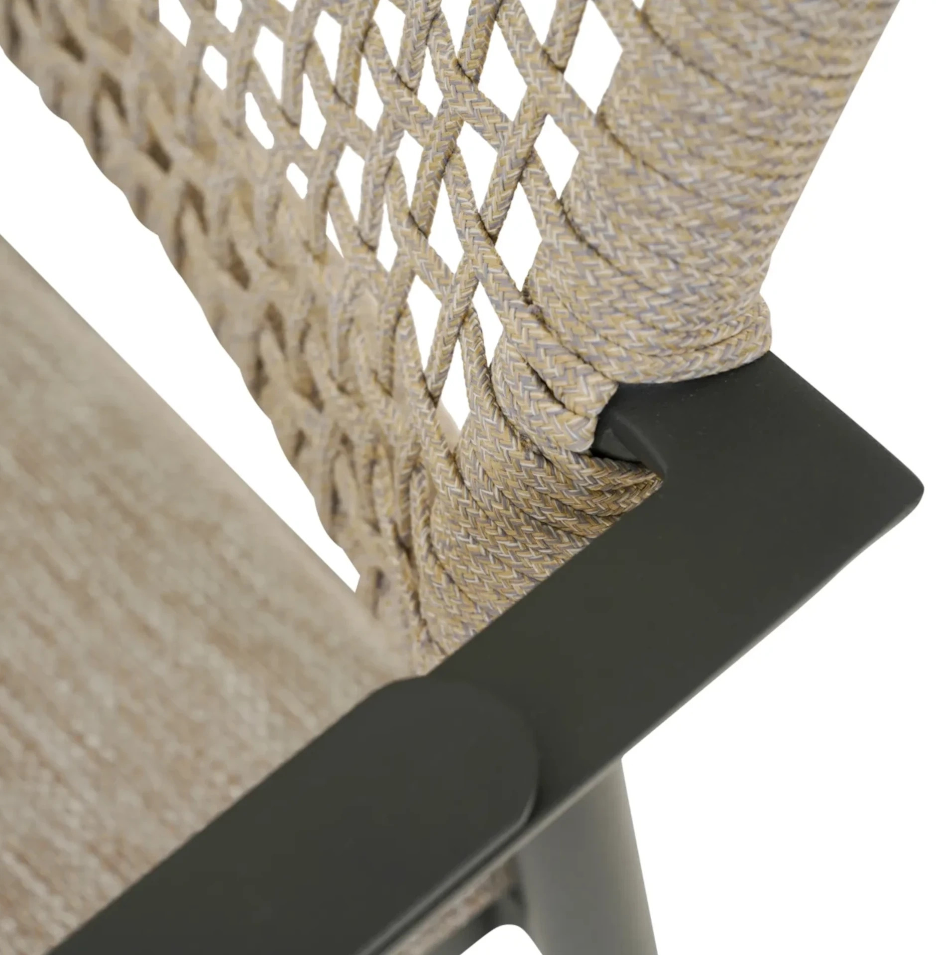 Siena Garden Kent Stapelsessel – Aluminiumgestell, Rope incl. Kissen