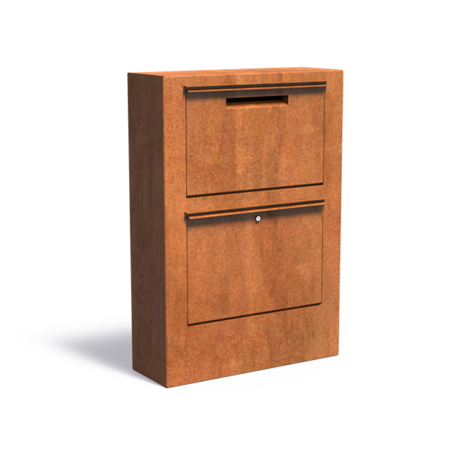 Adezz Paca Briefkasten aus Cortenstahl Postkasten Inkl. Schloss mit 2 Schlüsseln