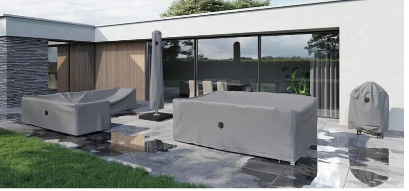 Siena Garden AquaShield Sitzgruppenhülle - 240x150x100cm hellgrau, Polyester (M03701)