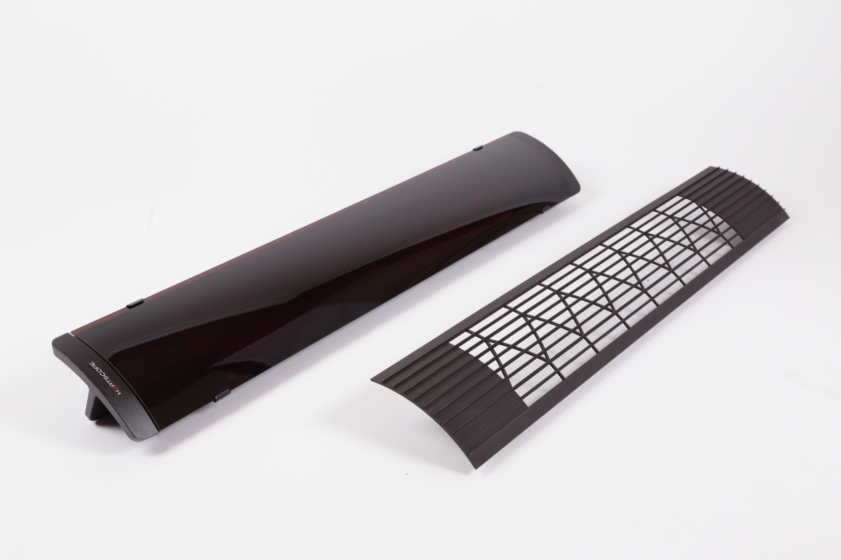 Heatscope Pure+ Heizstrahler 3000 W Carbonstrahler IPX5 Schwarz 104x16,6x8,7 cm