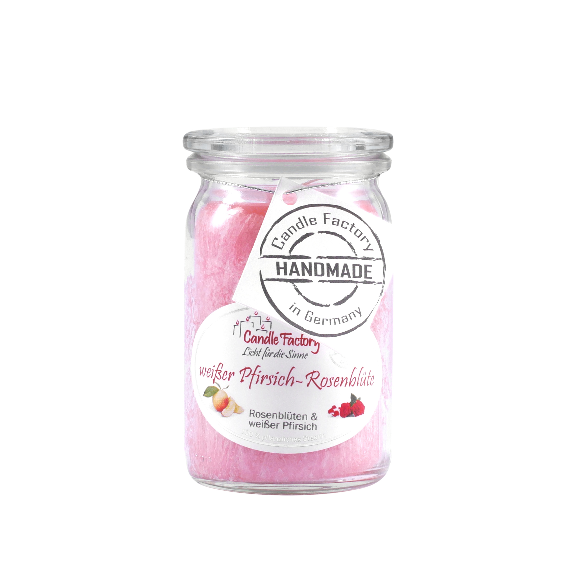 Candle Factory Baby Jumbo weißer Pfirsich & Rosenblüte Duftkerze Dekokerze 308087
