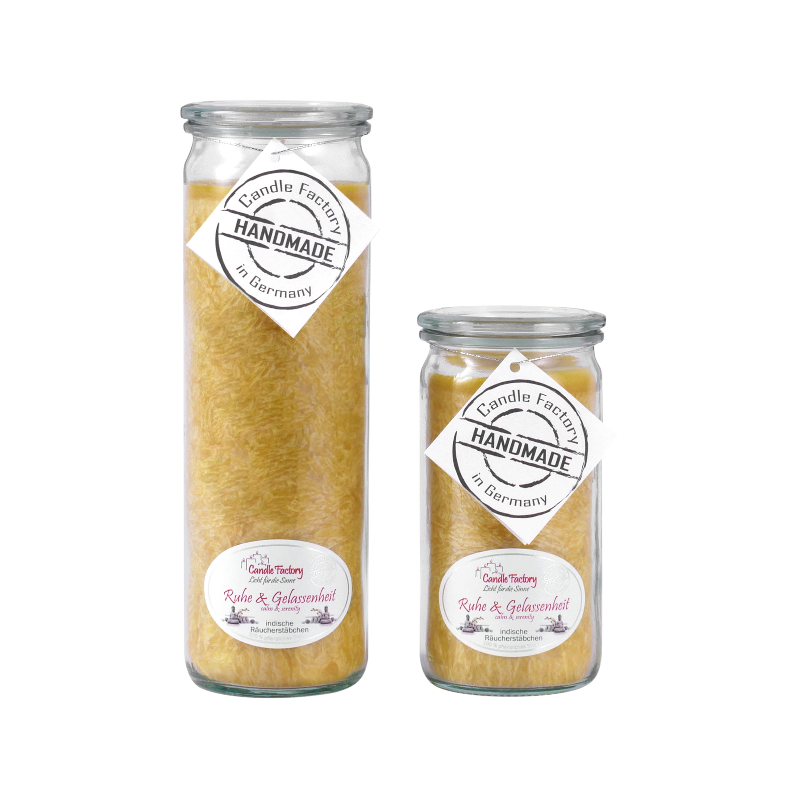 Candle Factory Kerzen-Set Ruhe & Gelassenheit Big + Mini Jumbo Duftkerze Dekokerze
