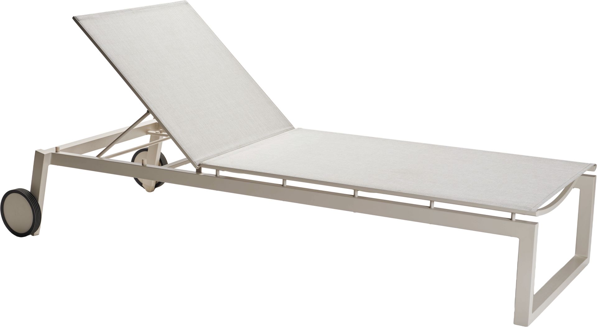 Stern Robin Rollliege Sonnenliege Gartenliege Relaxliege Aluminium-Gestell weiß
